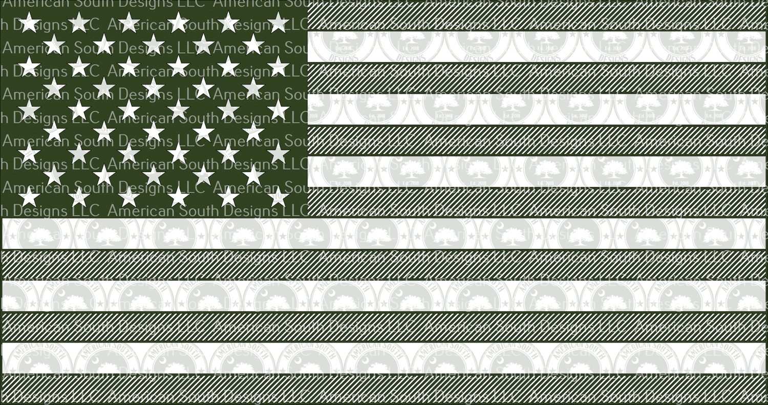 Black American Flag Design