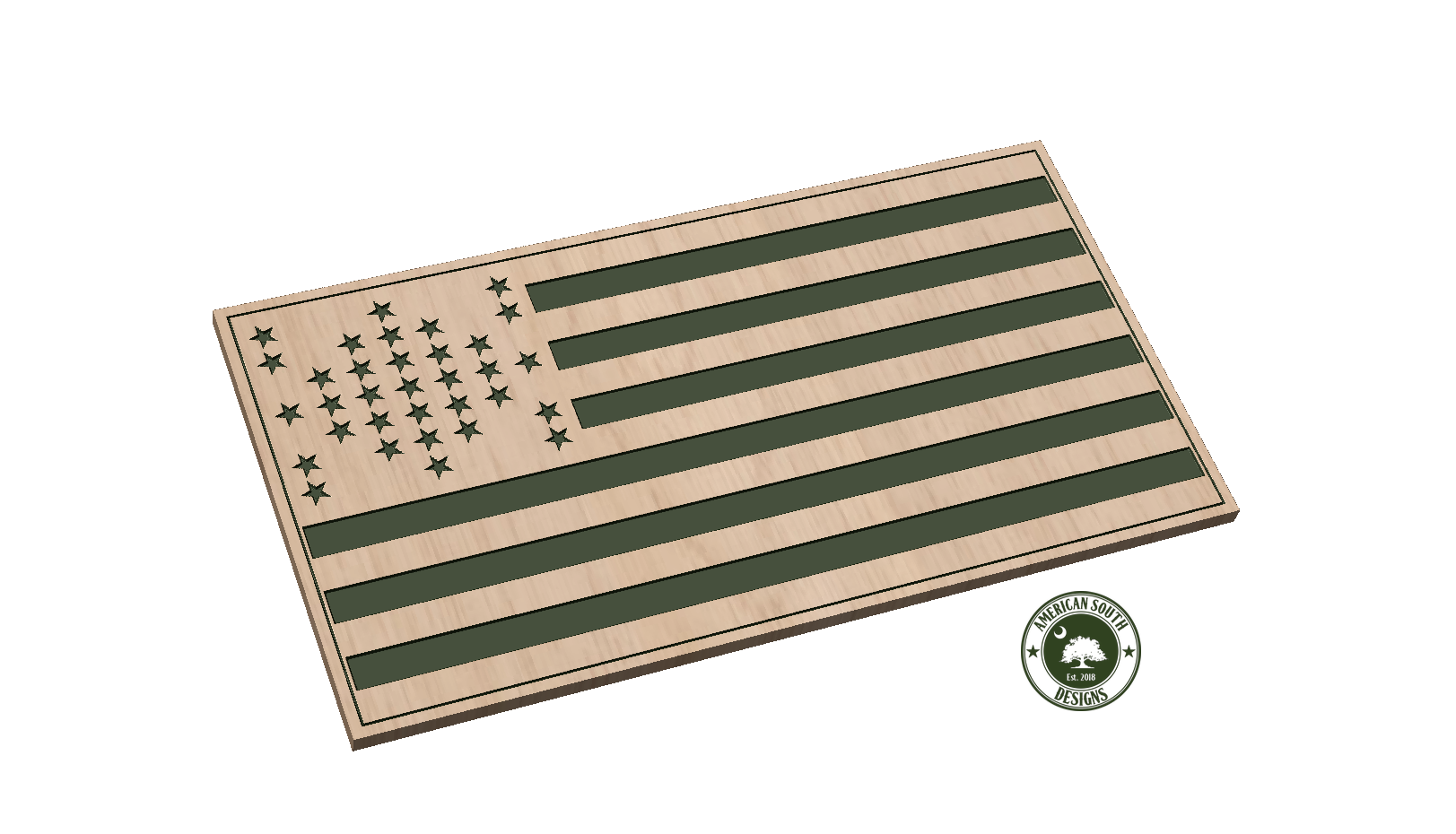 Fort Sumter Flag Digital Files SVG, AI, PNG, EPS, DXF — Patriot