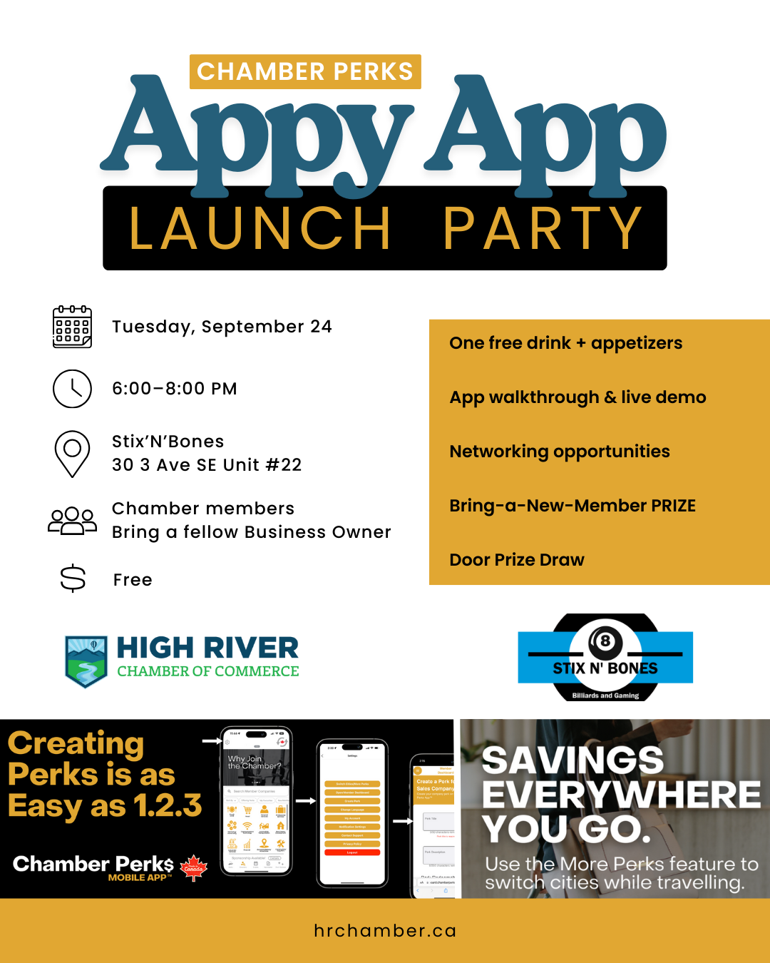Chamber Perks “Appie” App Launch Party