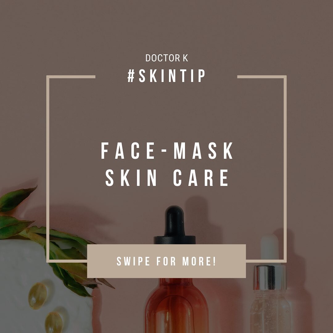 If you are experiencing skin challenges as a result of wearing a mask, here are some helpful tips! 🙌🏾👨🏾&zwj;⚕️