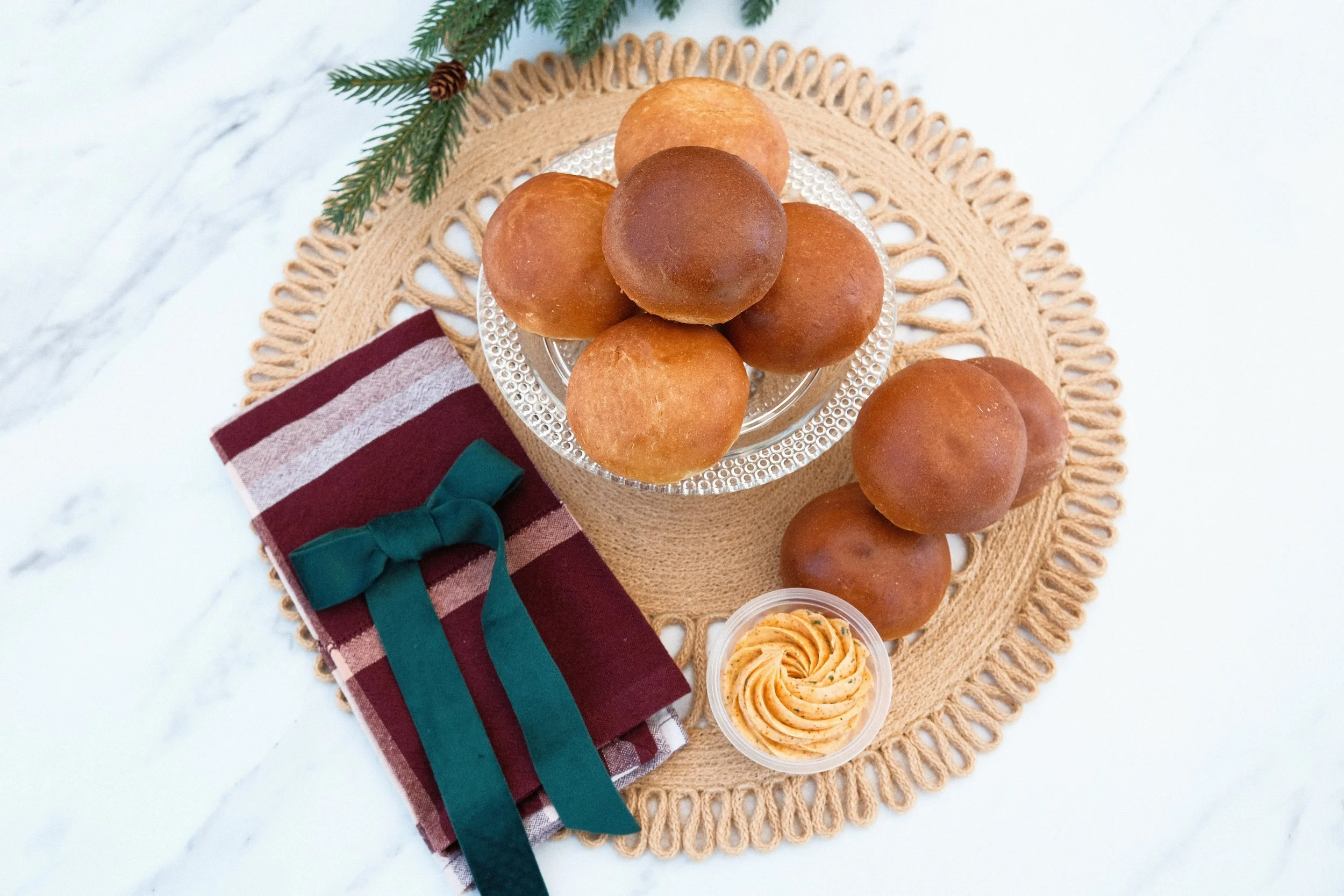 Rolls + House-Made Herb Butter- Delivered on December 23rd only.