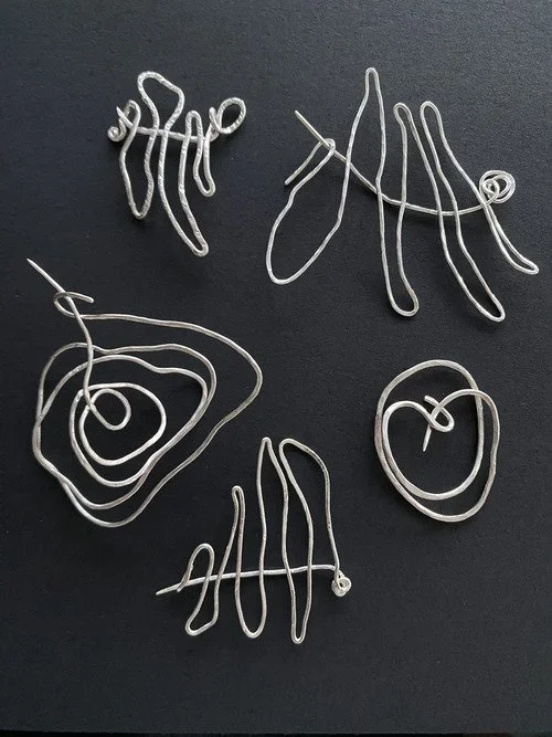 LINE brooches by virginie gj