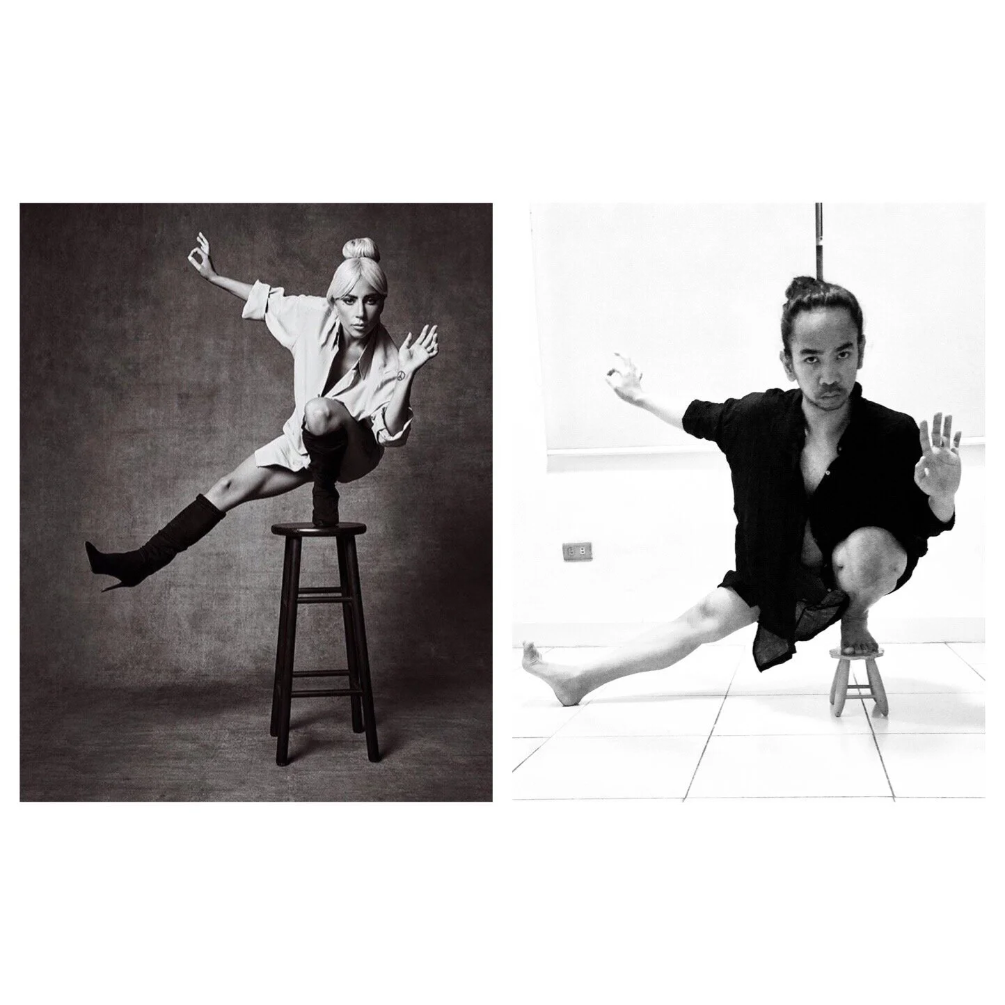 When afraid of heights, use a smaller prop. 