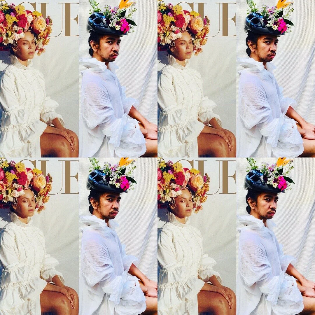 Flower headdress inspired for Spring Mag Pie Collection