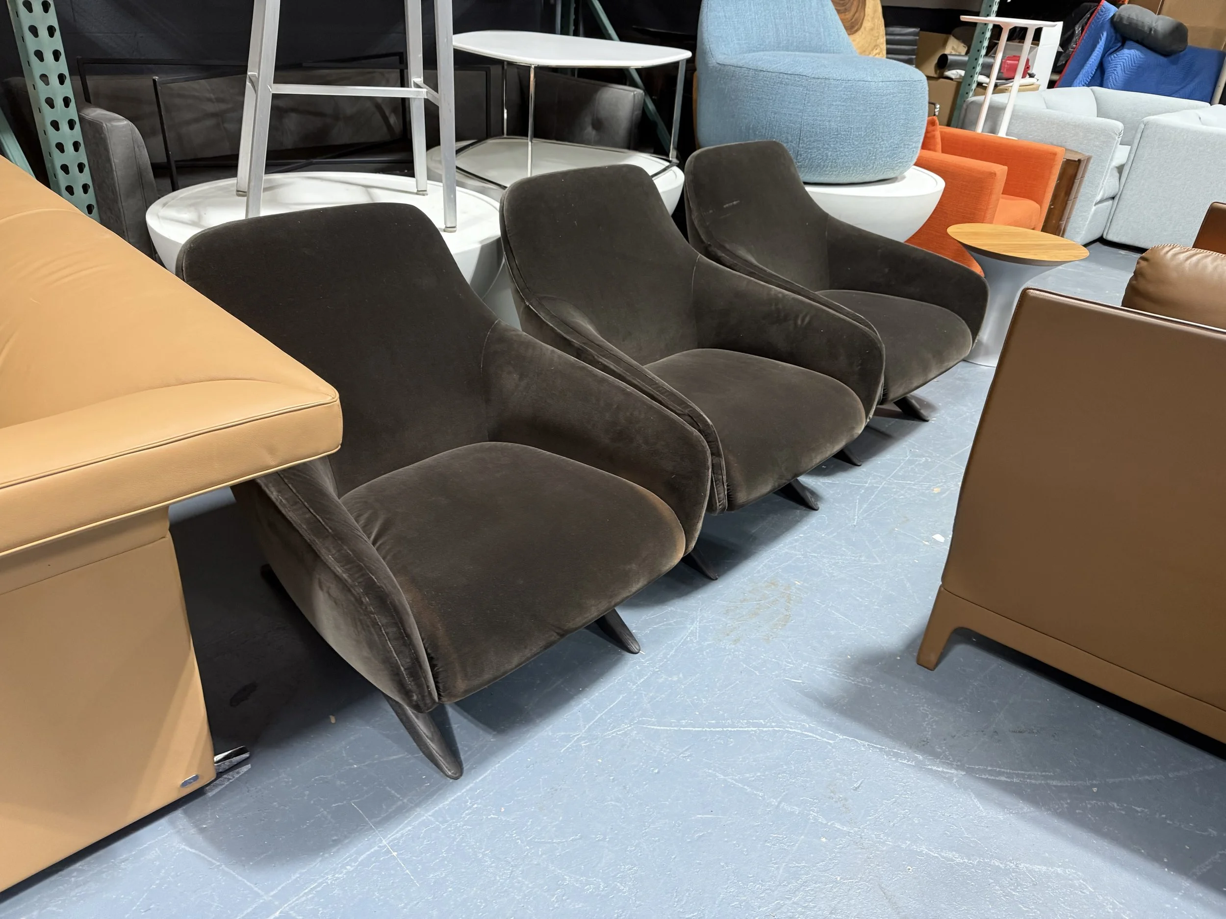 Poliform Marlon Lounge Arm Chairs 3 AVAILABLE