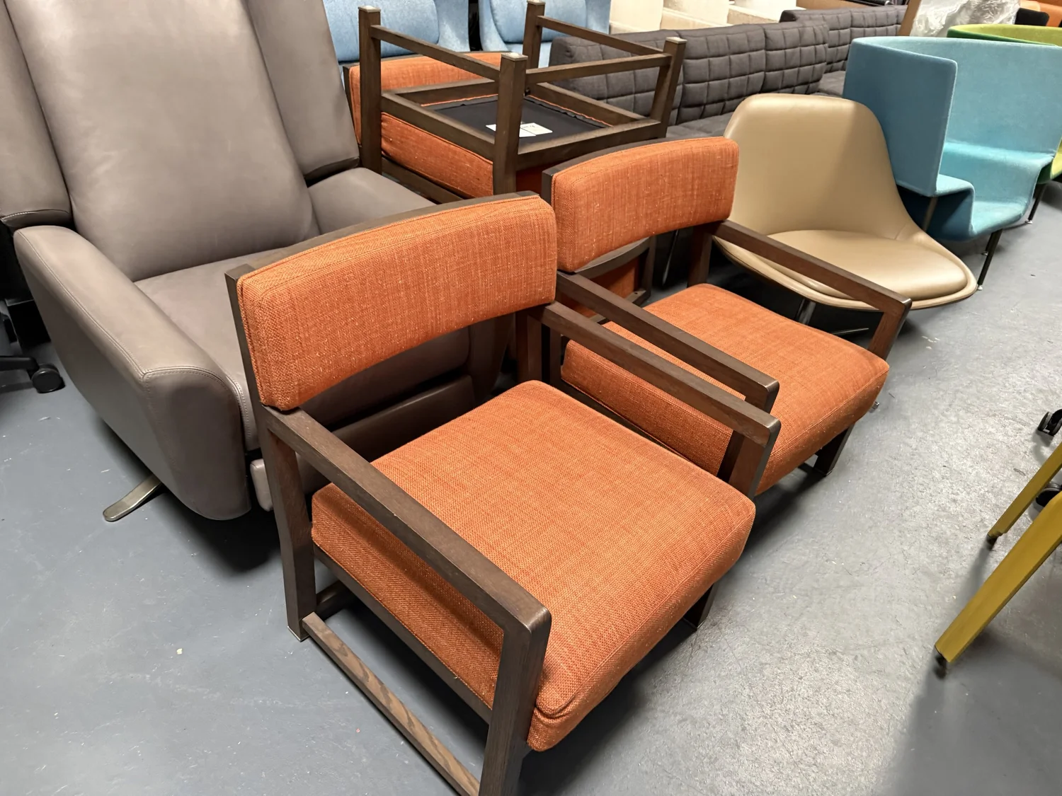 B&B Italia Maxalto Lounge Arm Chairs 4 AVAILABLE — WANNASOFA