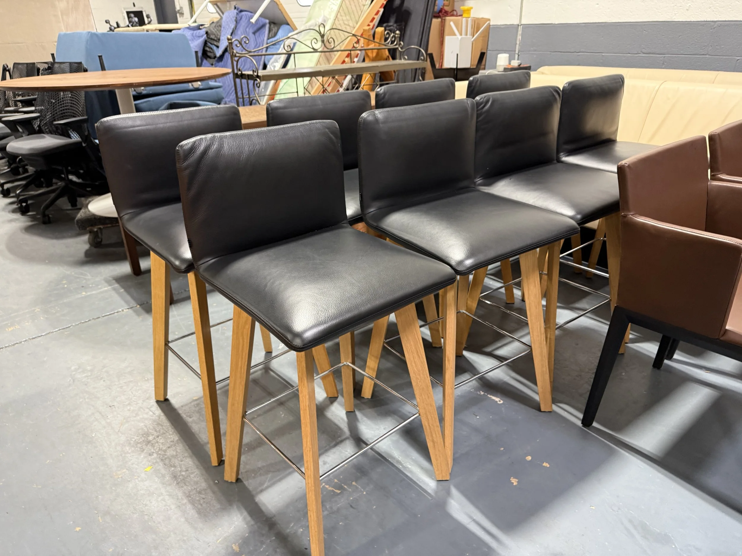 Leather Counter Stools JALIS by Jehs & Laub 8 AVAILABLE