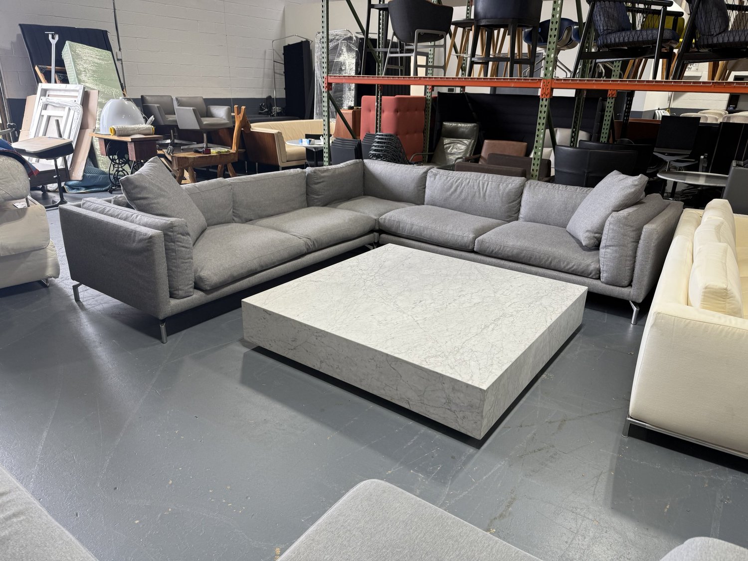 DWR Design Within Reach COMO Full Sectional Sofa 3 PCS — WANNASOFA