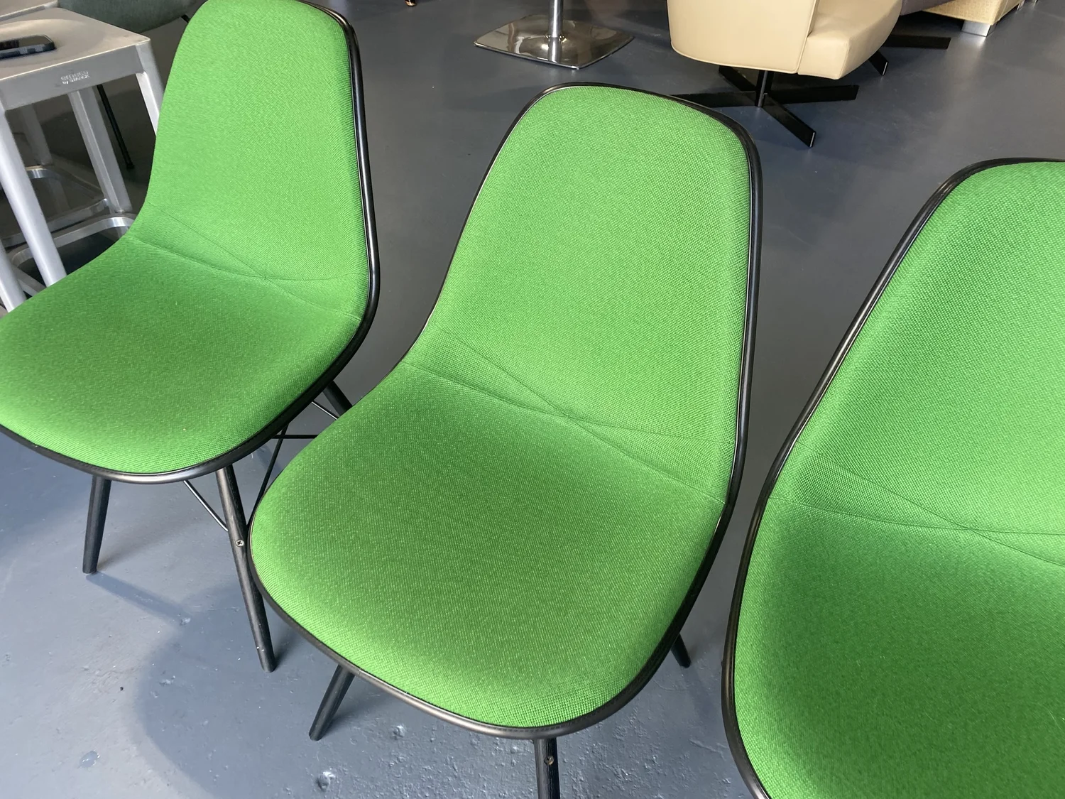 Herman Miller Eames Fiberglass Fully Upholstered Chairs 26