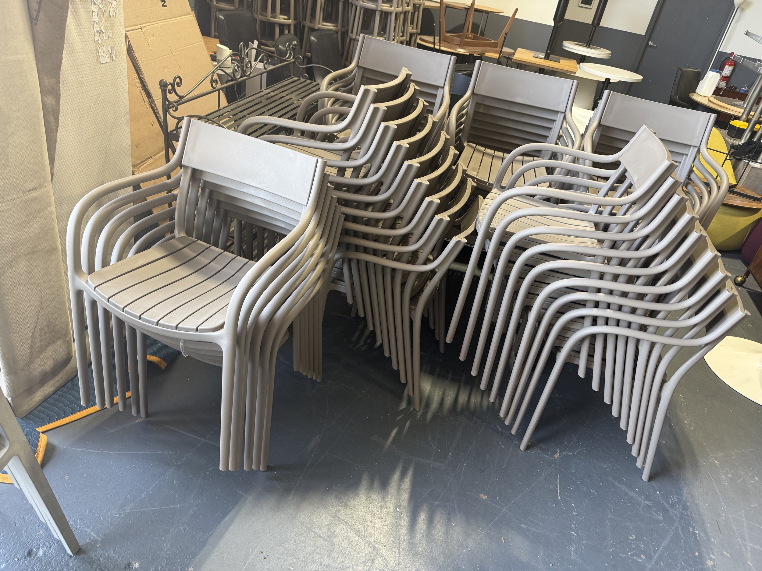 Vondom Madison Outdoor Stackable Arm Chairs 84 AVAILABLE