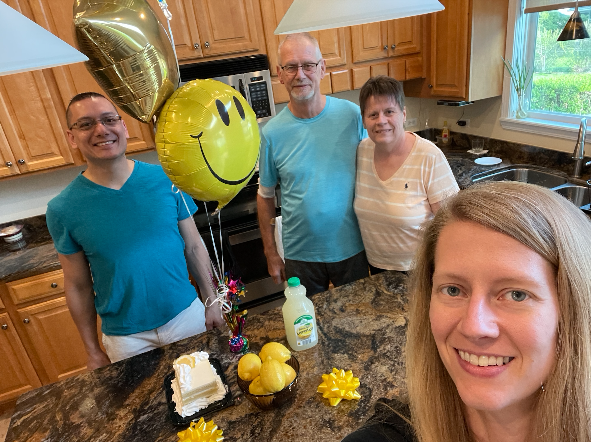 The day my dad came home from the hospital. Making lemonade and lemon cake out of life's lemons.