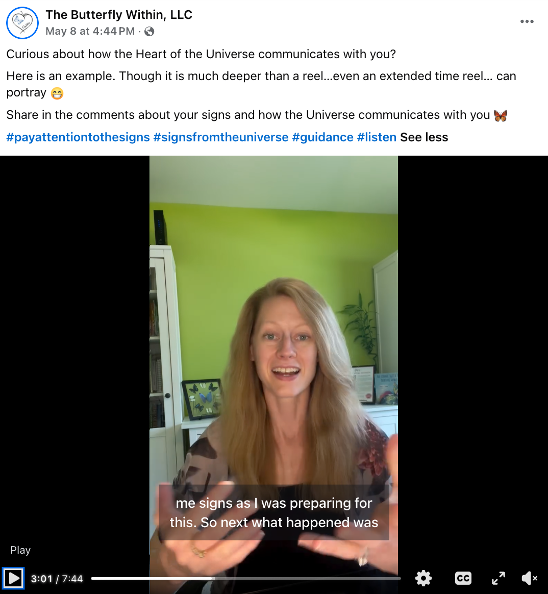 Click for the full video on social media for the signs of the Universe