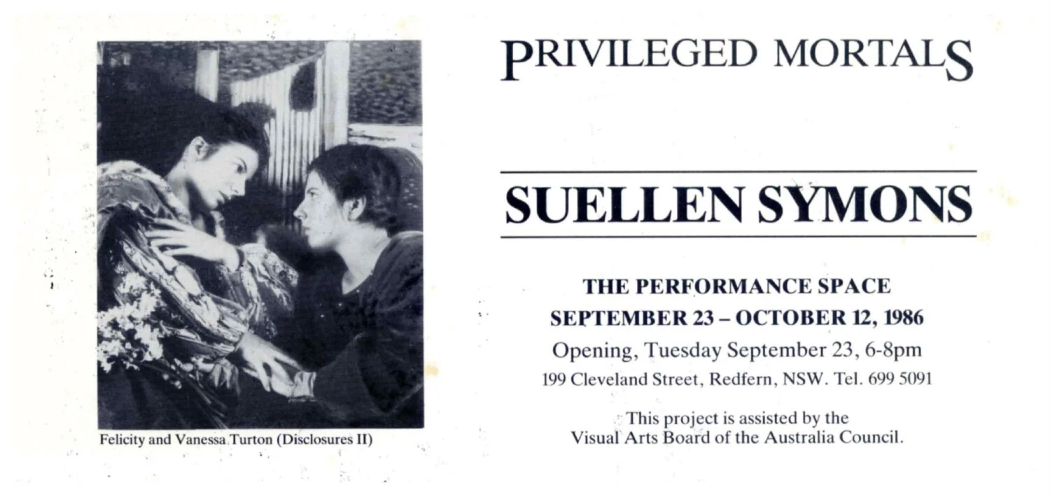 Privileged Mortals at the Performance Space, 1986