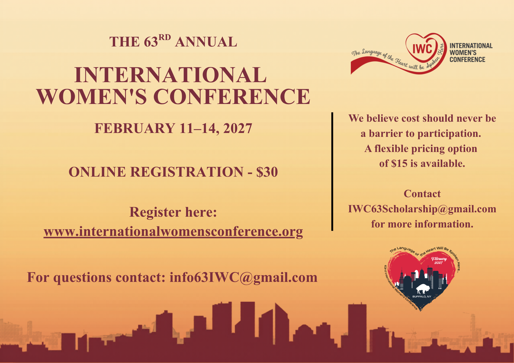 63rd Annual International Womens Conference