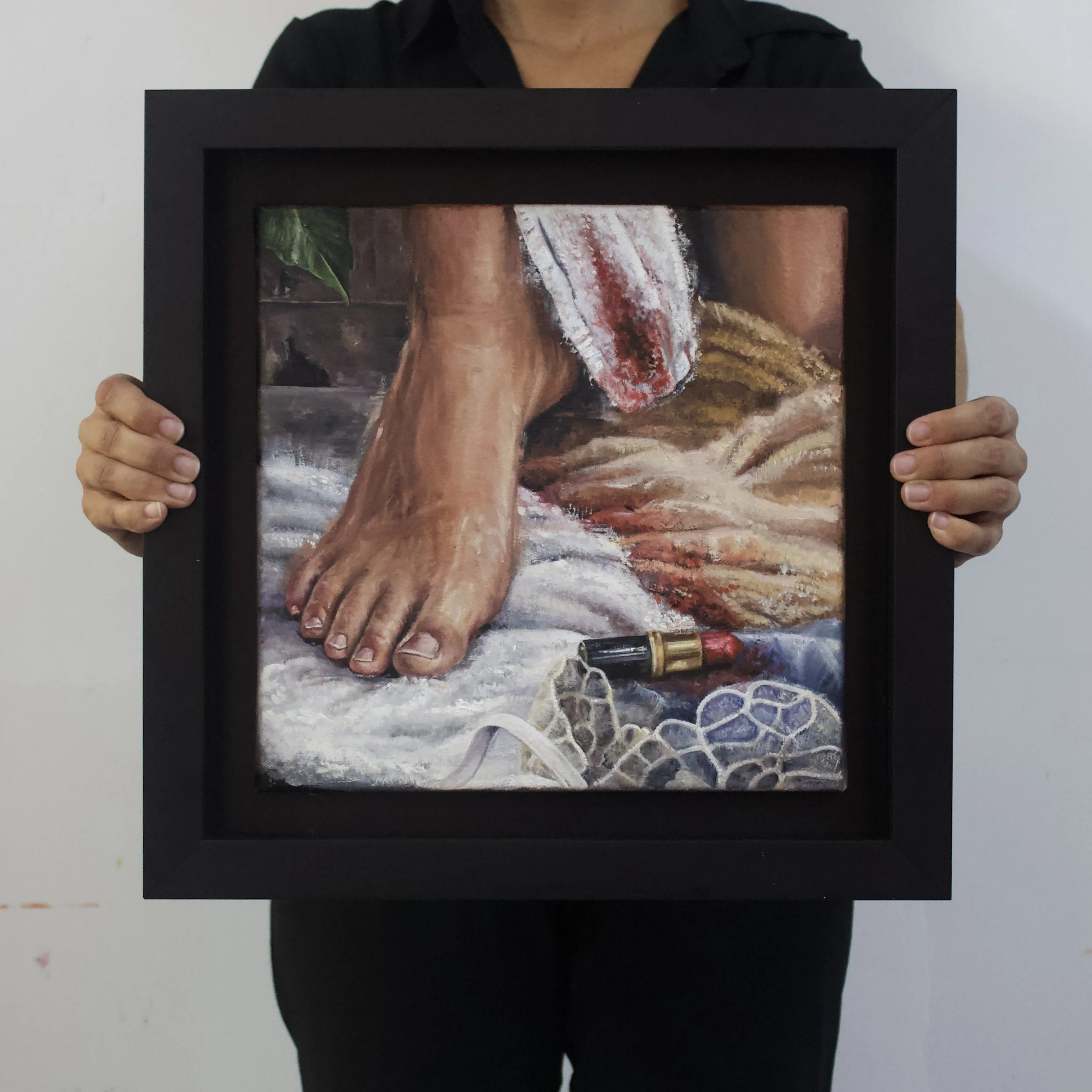 Repulsion, 2026, 30cmx30cm, Oil on Canvas, framed