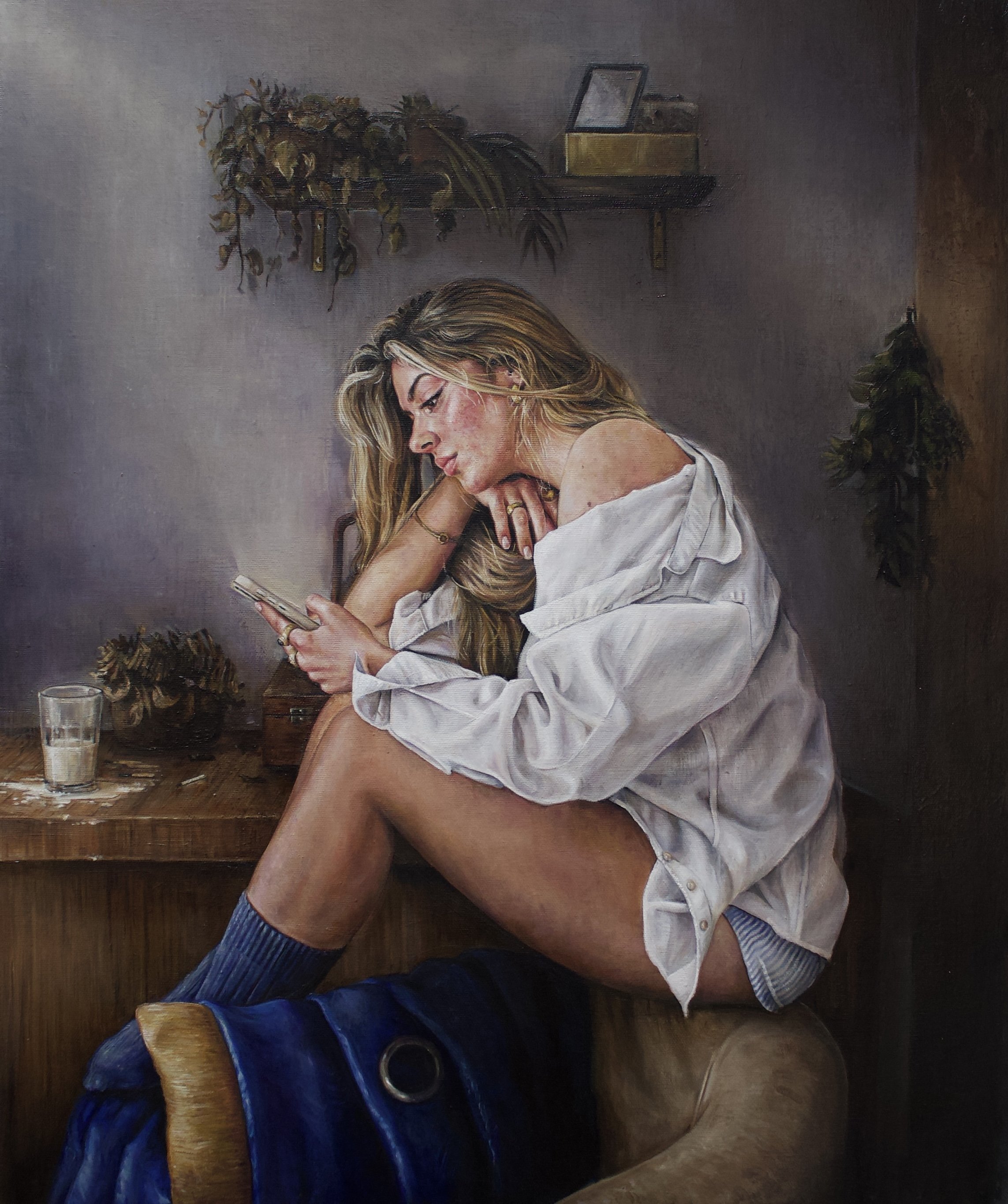 Crepúsculo , Oil in Canvas, 60x50cm, 2025