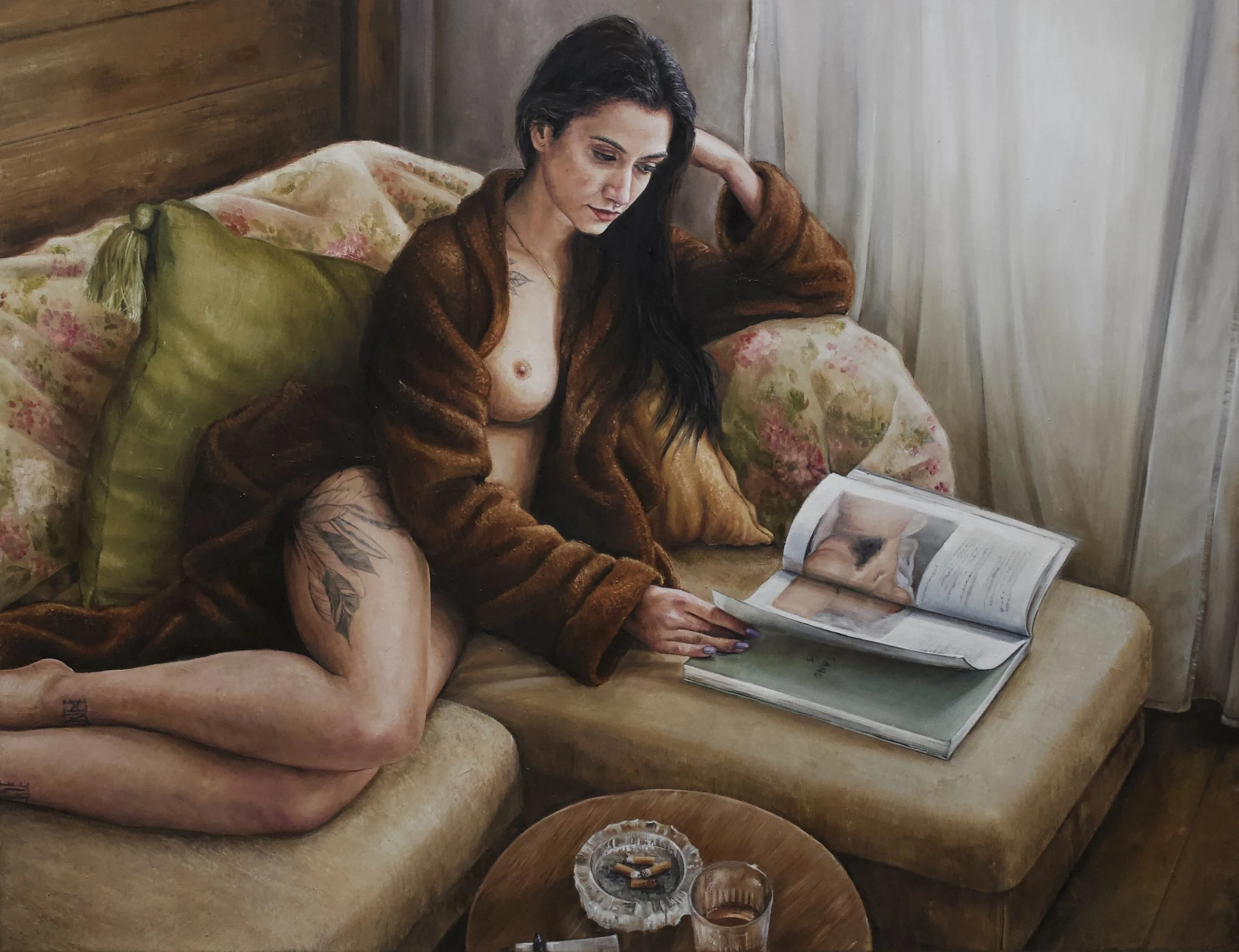 Luz de Inverno, Oil in Canvas, 72 X 93 cm, 2025 
( Model: Seny Cruz )