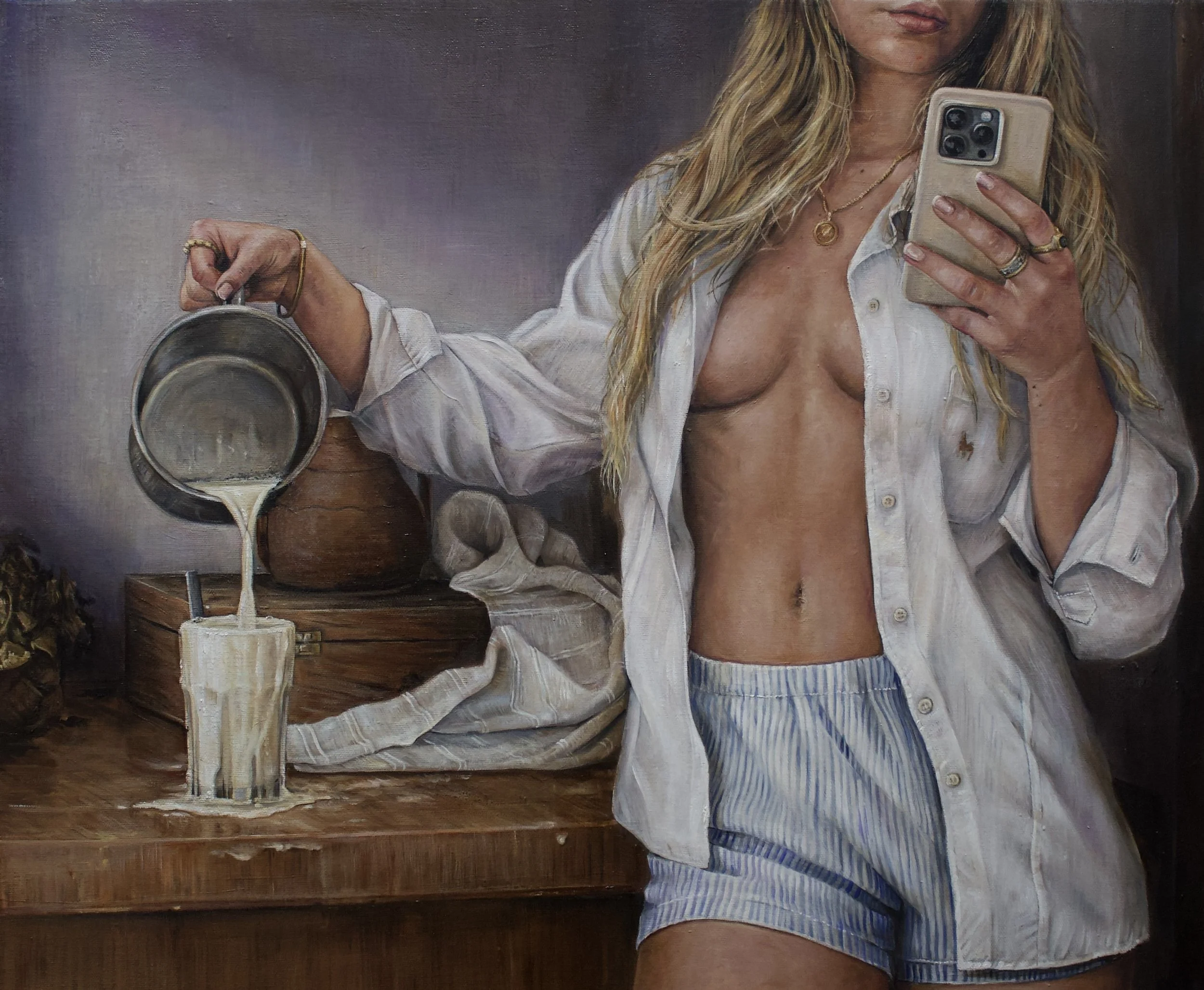 Alvura, Oil in Canvas, 70x50cm, 2024