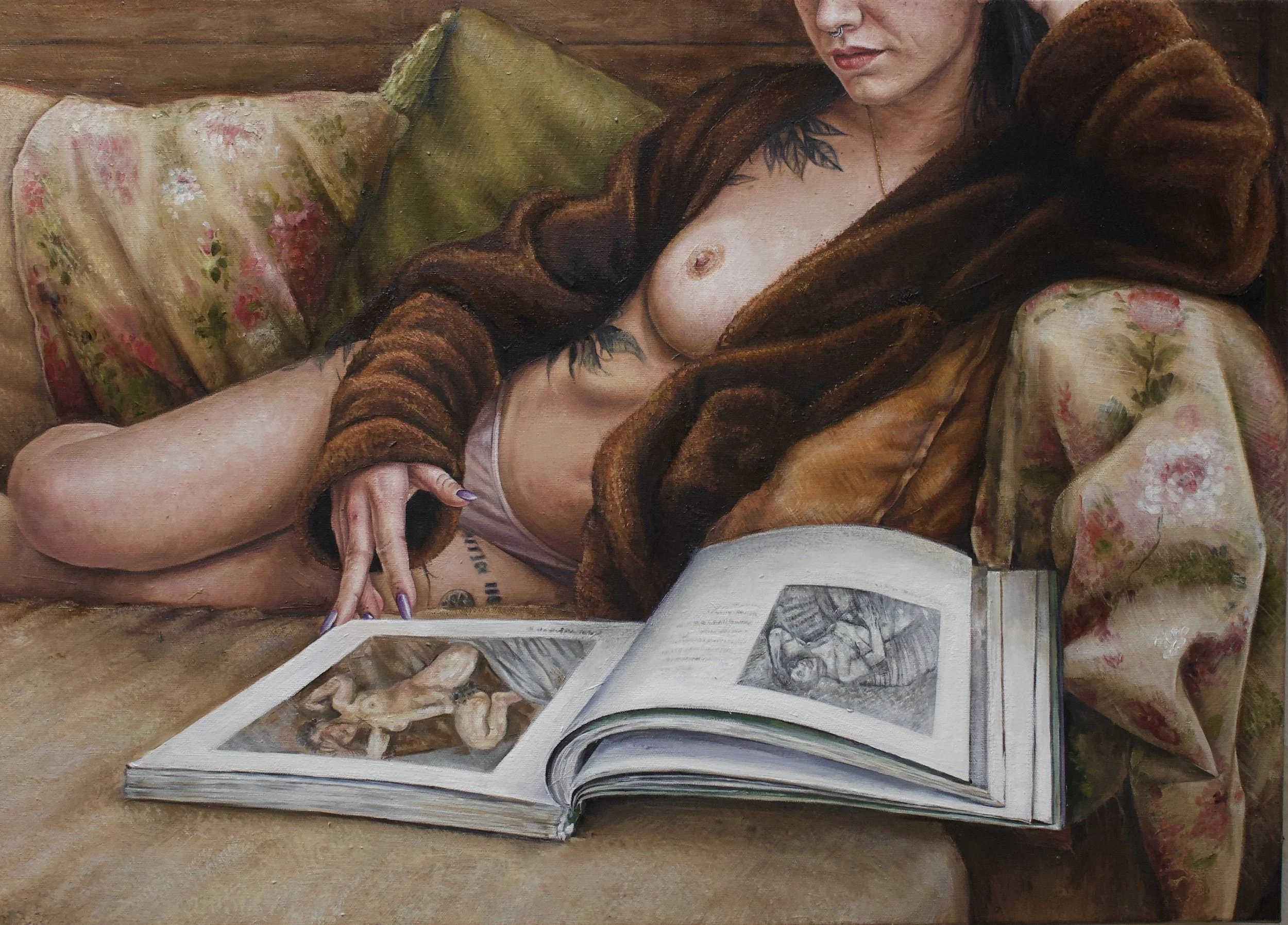 Âmbar, Oil in Canvas, 50cmx70cm, 2025 
( Model: Seny Cruz )

