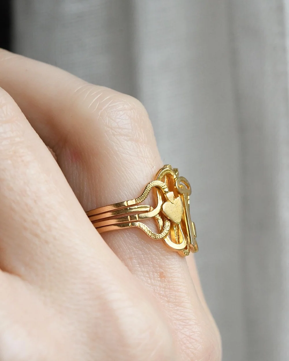 Antique puzzle ring sale