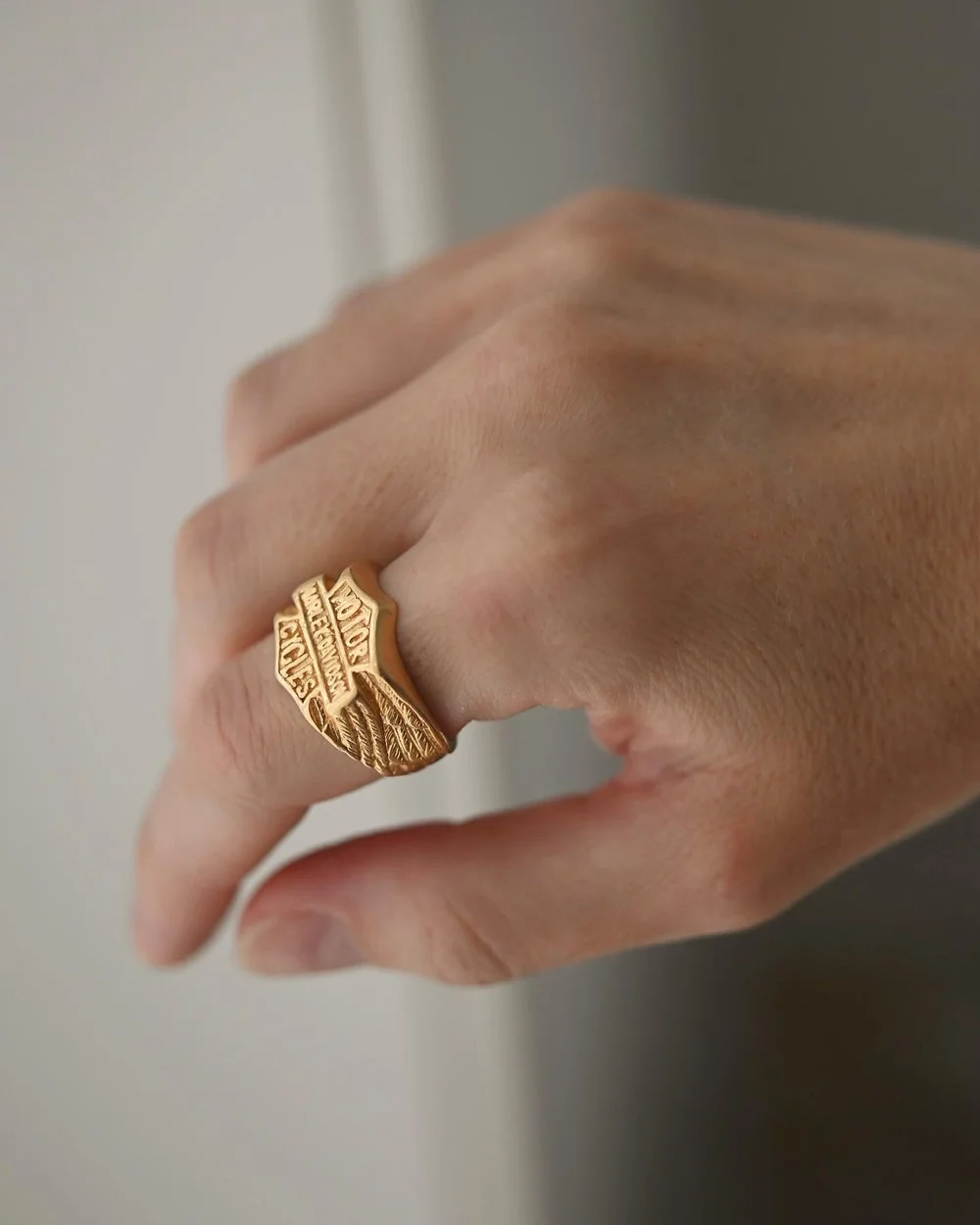 Gold harley davidson rings deals