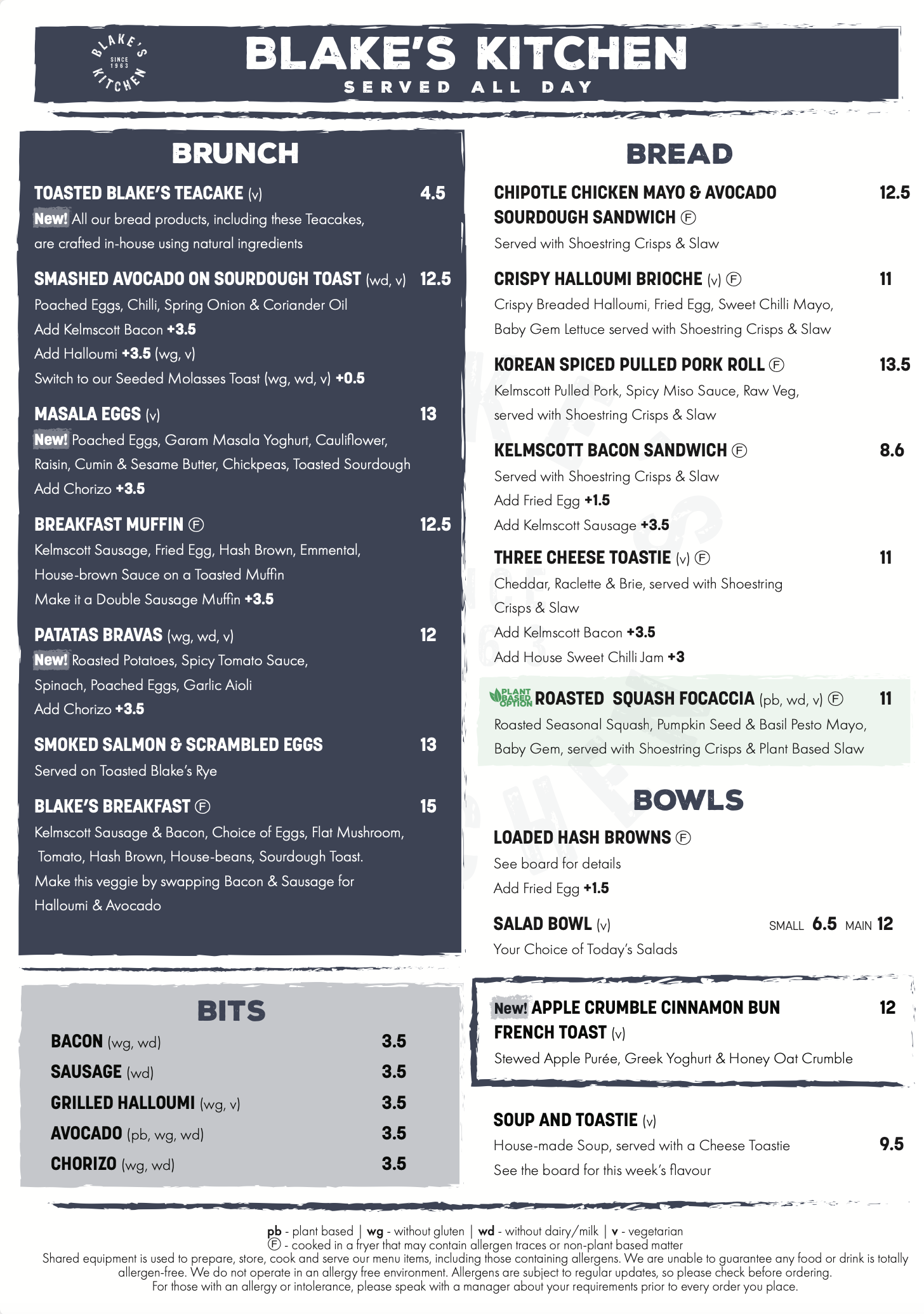 Blake's Menu.pdf Blakes Clanfield — Blake's Kitchen