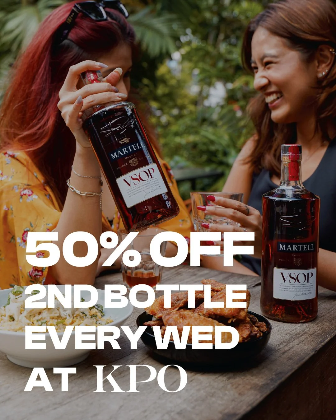 50% off bottles at KPO