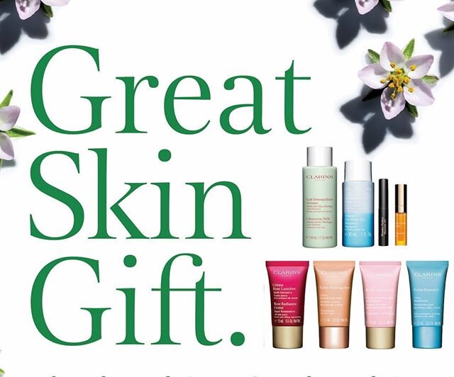 It's Clarins Gift Time at our Pharmacy in the Galway Shopping Centre, Headford Road. This fabulous gift is free when you purchase 2 Clarins products, one to be skincare.