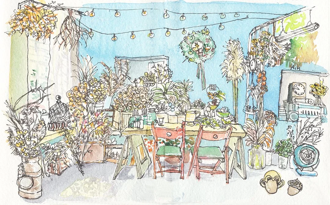 watercolour illustration taiwan