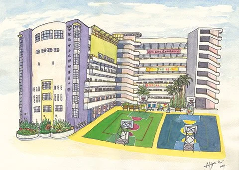 Illustration for Primary School's 25th anniversary celebration, Hong Kong. 2025