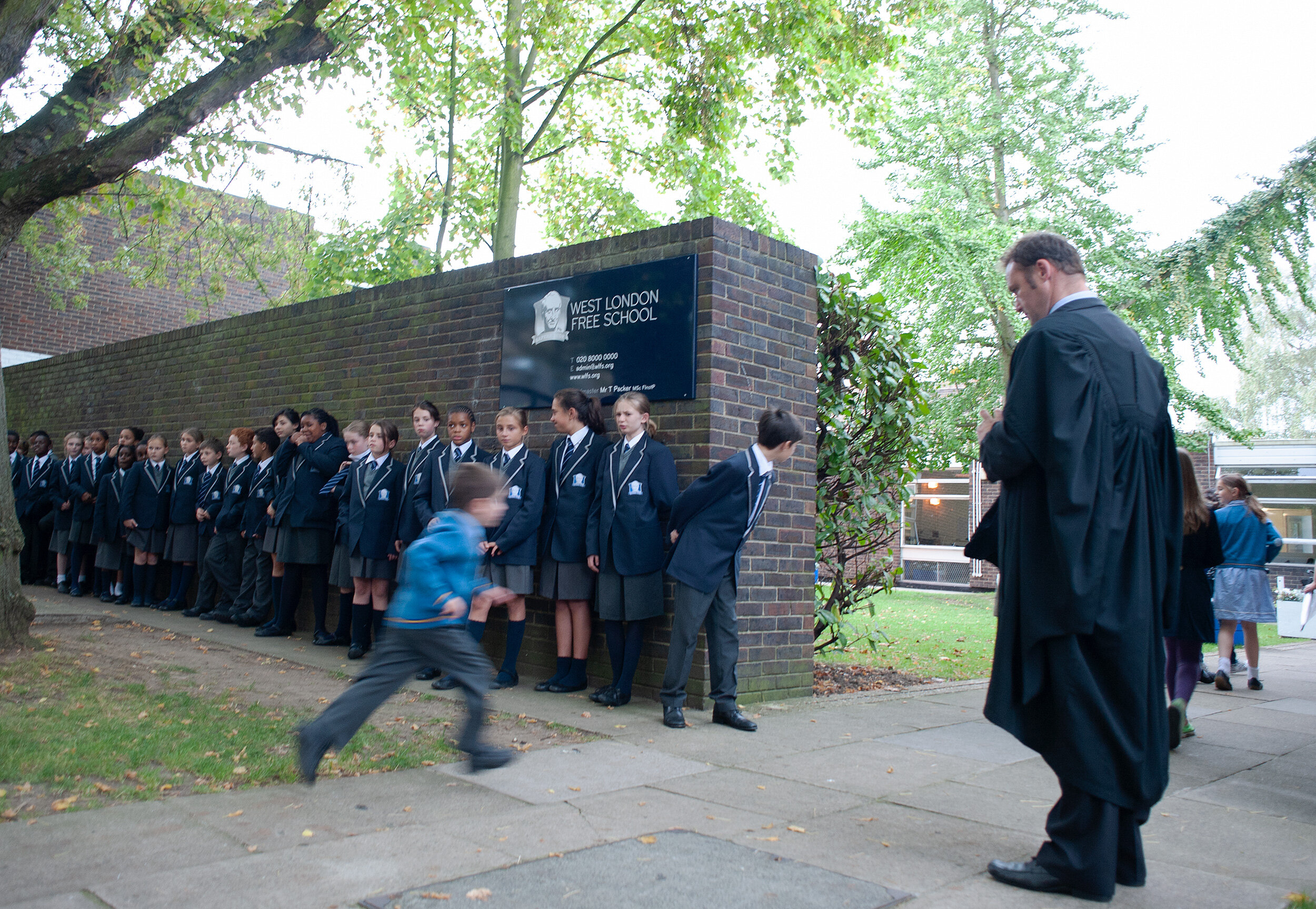  West London Free School, London W6, UK.  Open Day.  Shot by Eleanor Bentall, photographer. 