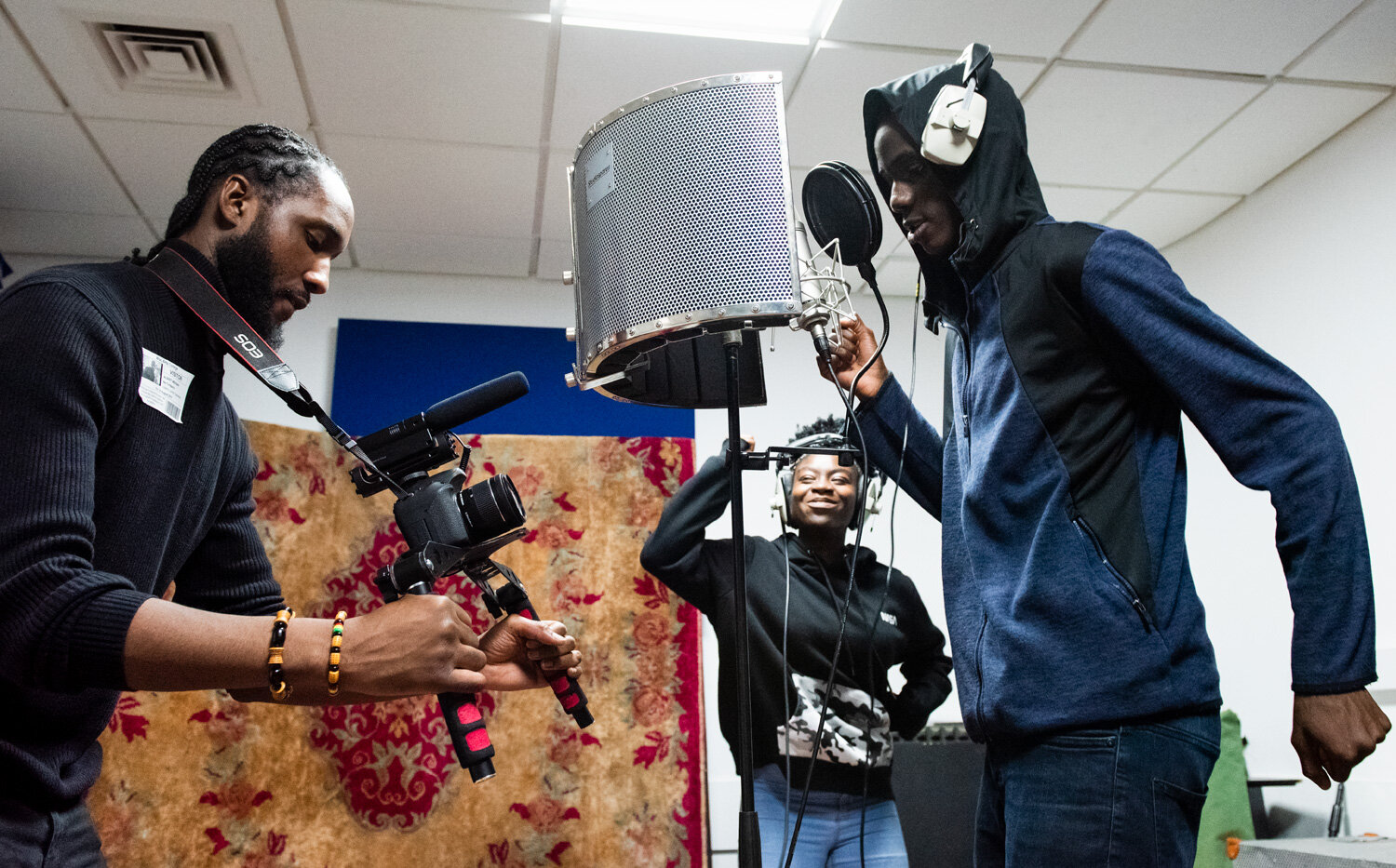  Young Londoner's Fund.  Wac Arts College, Soundlab Summer programme.  Photograph by Eleanor Bentall. 