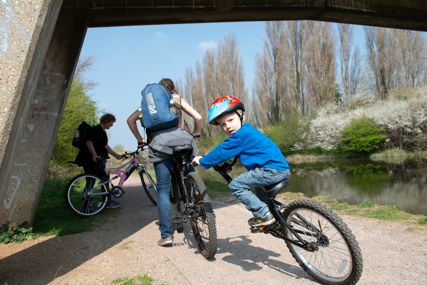  Lee Valley Park.  Cycling.  Photo by Eleanor Bentall, London based photographer. 