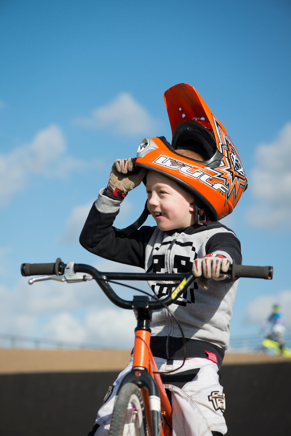  Lee Valley Regional Park.  Lee Valley VeloPark.  BMX.  Photograph by Eleanor Bentall 