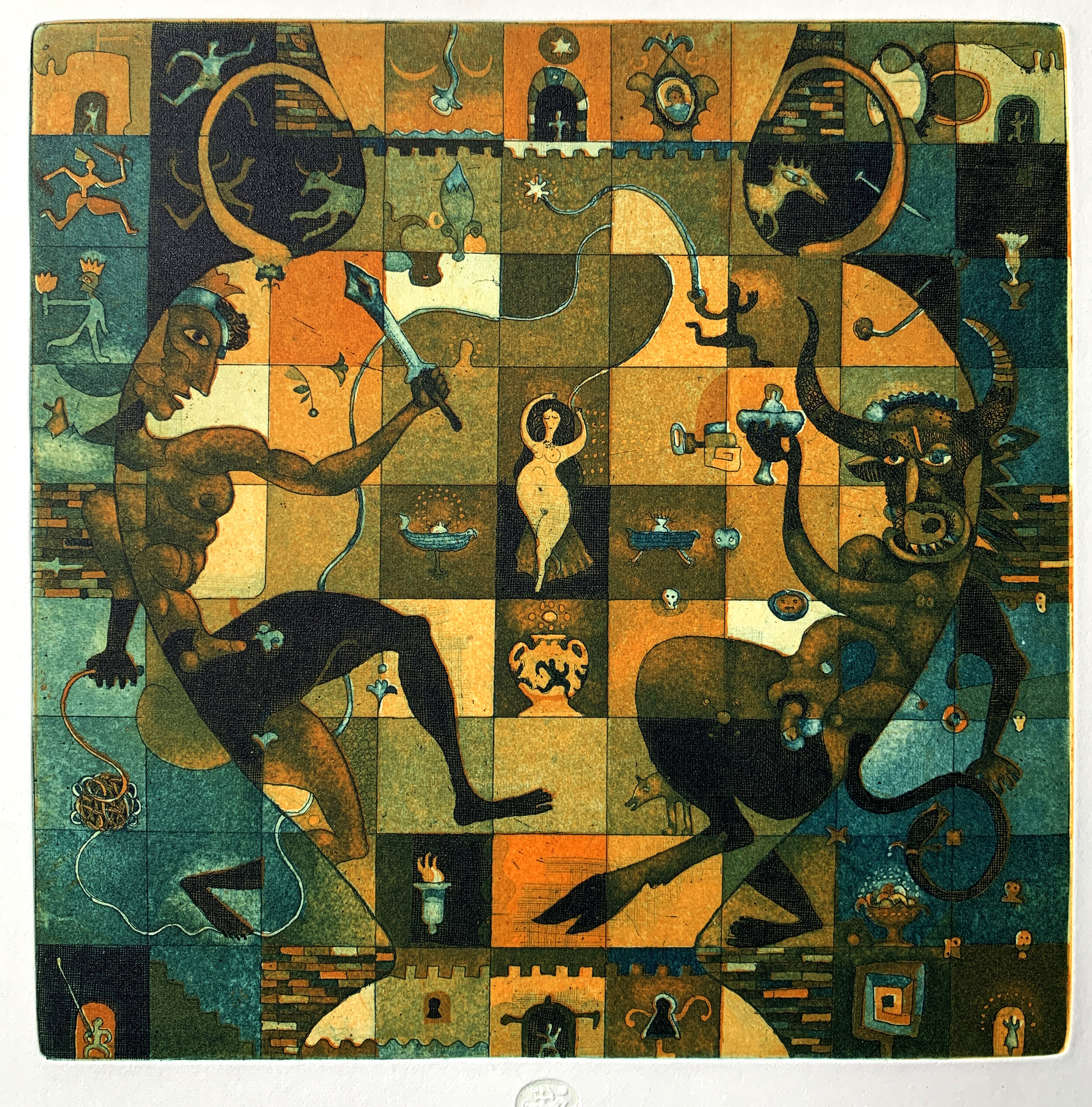 Theseus and Minotauros