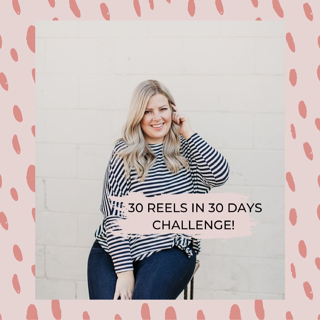 Where are my business owners at? I have a CHALLENGE FOR YOU!

Let&rsquo;s shake things up, grow our platform, have some FUN &amp;  create 30 REELS IN 30 DAYS!

I CHALLENGE YOU!💃🏼

Let me know below if you&rsquo;re up for the challenge⬇️