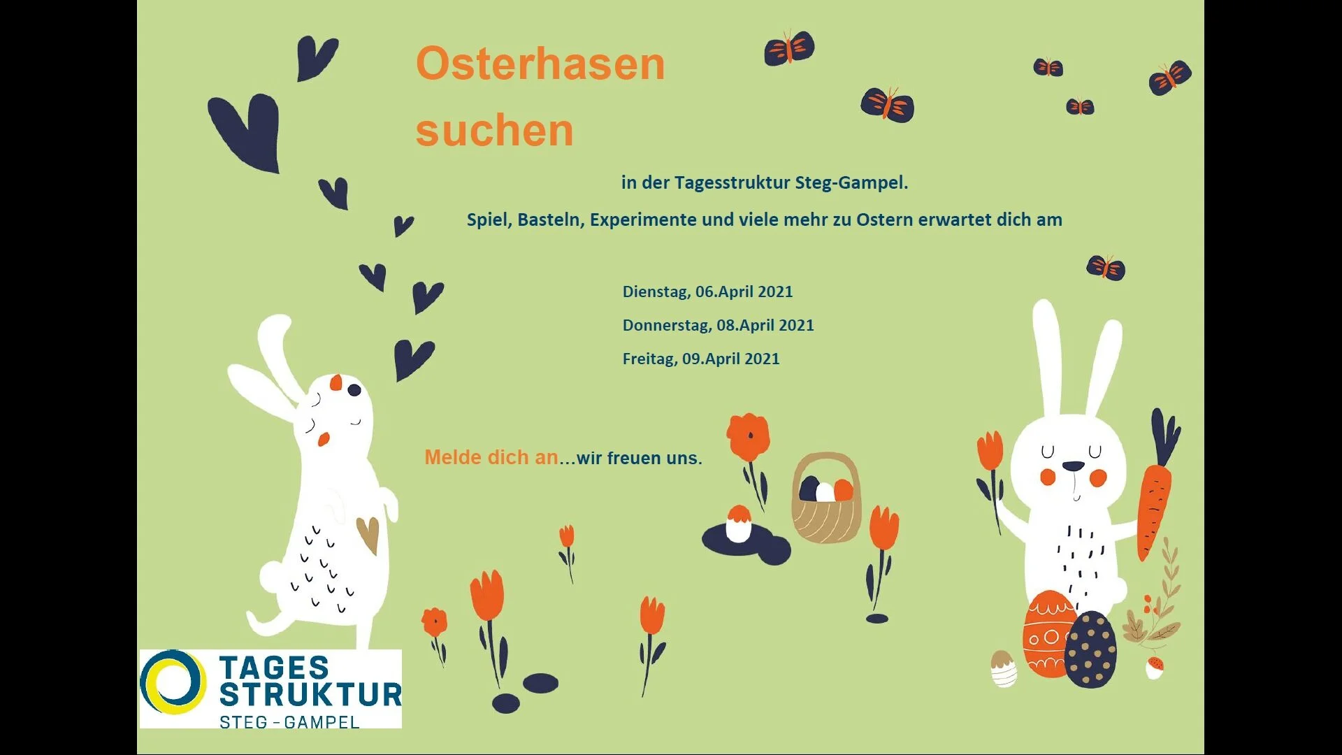 Osterhasen suchen...