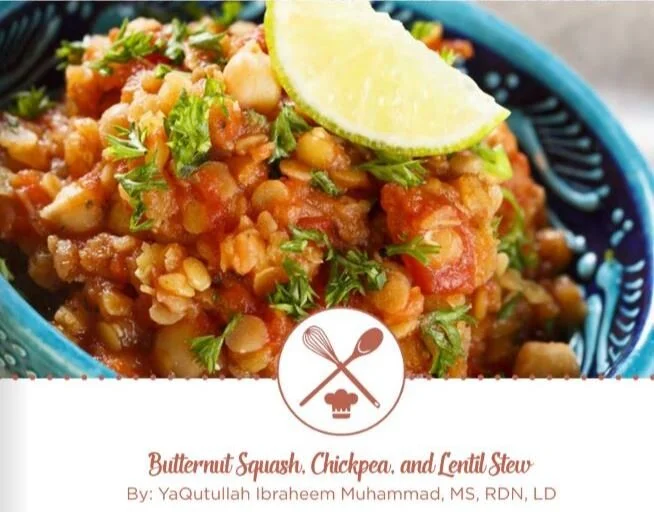 Butternut Squash, Chickpea and Lentil Stew