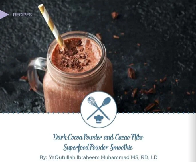 Dark Cocoa Powder Super food Smoothie