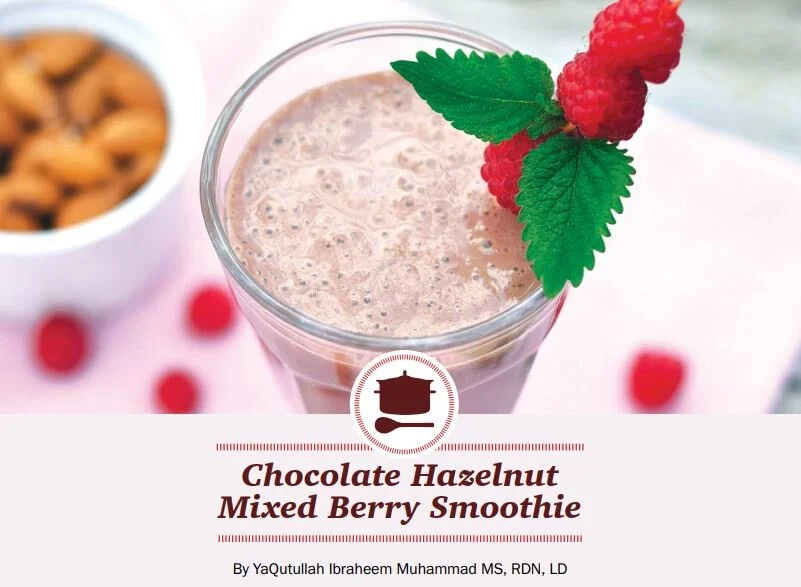 Chocolate, Hazelnut Mixed Berry Smoothie