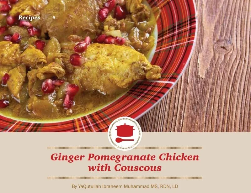 Ginger - Pomegranate Chicken with Couscous
