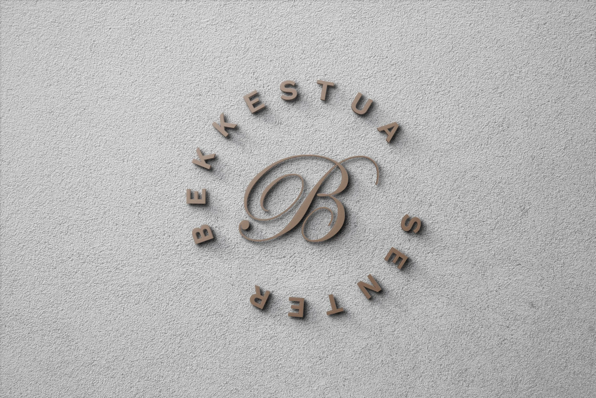 Bekkestua Senter logo på vegg