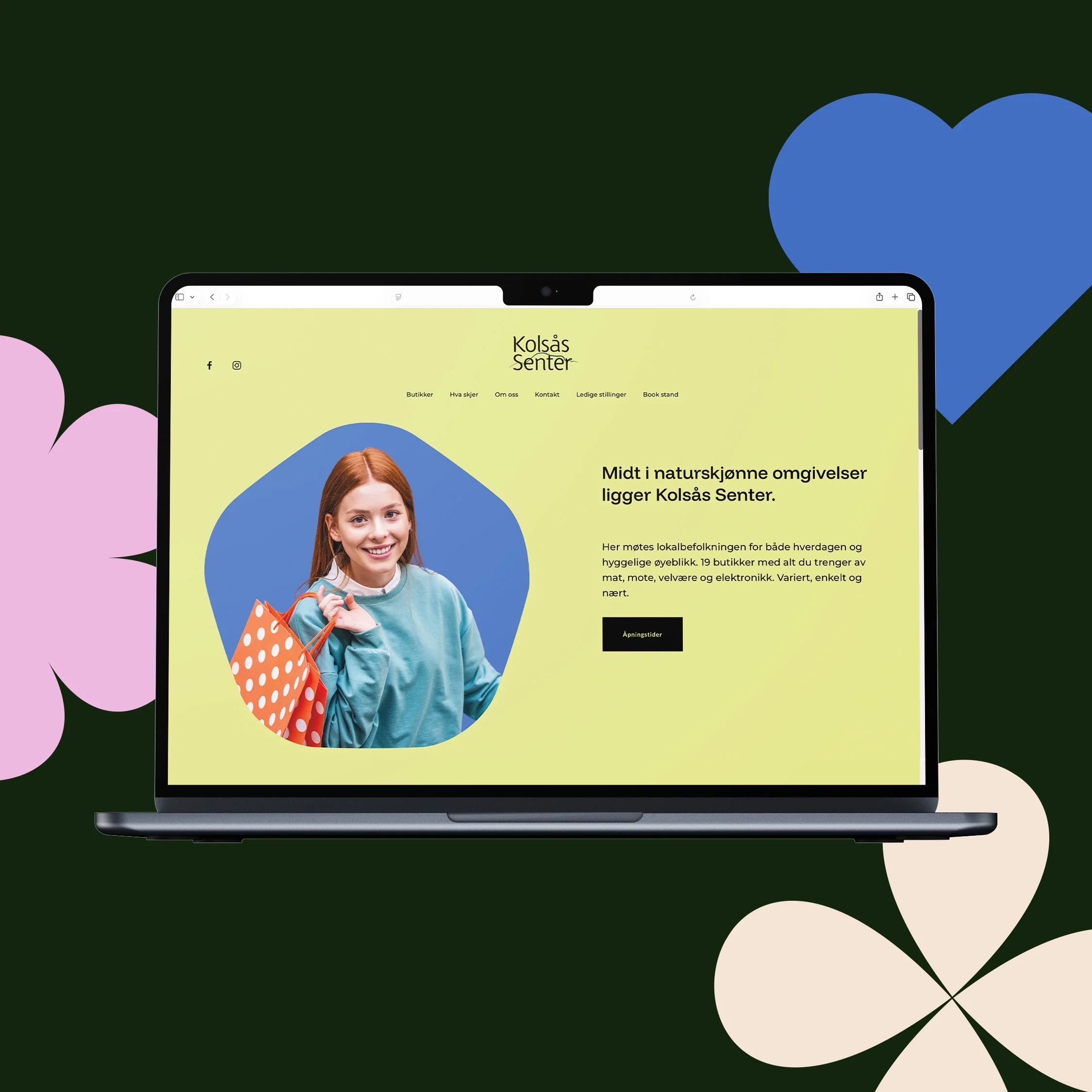 Kolsås senter nettside