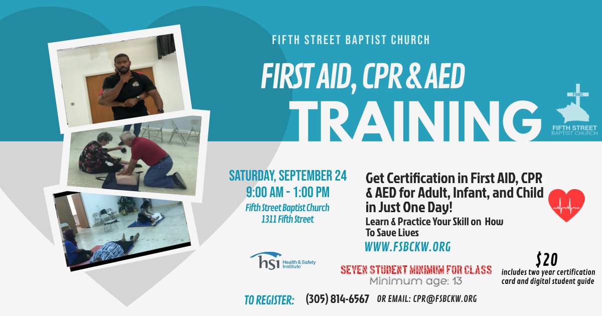 First Aid Training Flyer