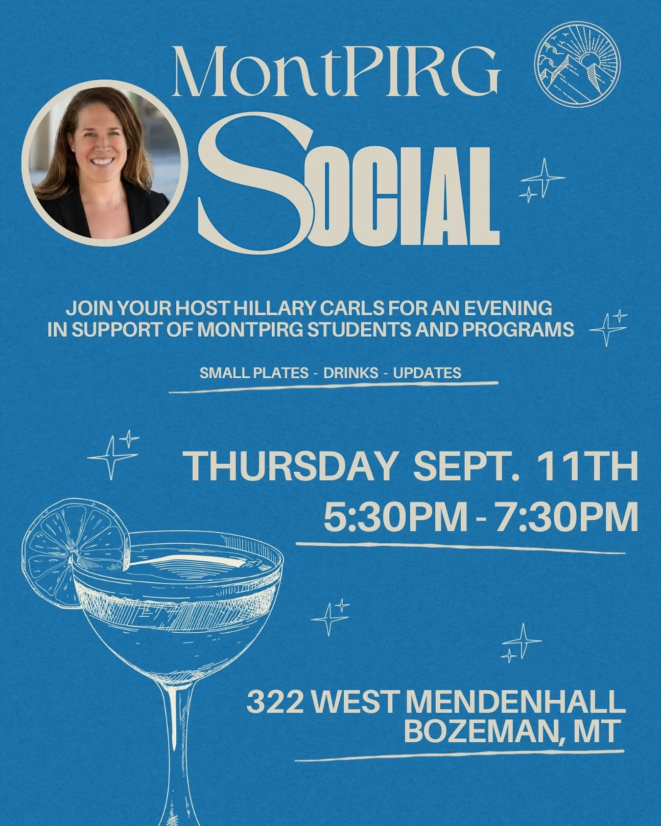 Get ready to mingle! Join MontPIRG for an unforgettable evening of celebration, learning, and networking, hosted by Hillary Carls. Savor delicious food and drinks while connecting with like-minded individuals. Hear from inspiring speakers and stay up