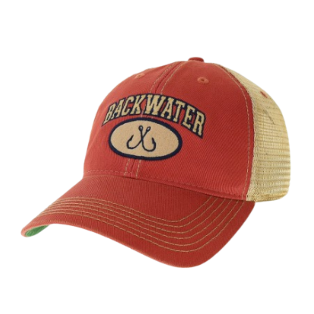 Backwater Crossed Hooks Trucker — Backwater Trading Co.