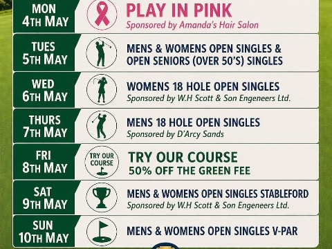 Open Week 4th-10th May