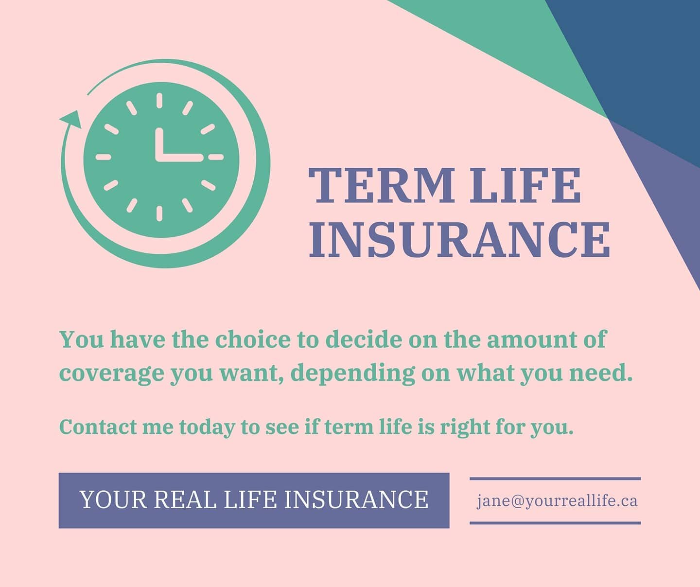 Life insurance doesn't have to be expensive.

While whole life policies are more often discussed, a term life policy can be a more affordable option! The term may cover a time-frame from five to thirty years.

You have the choice to decide on the amo