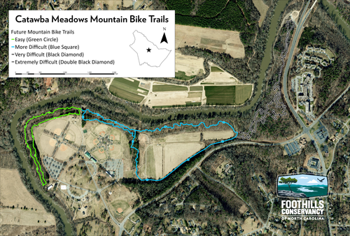 Breaking ground on 5 miles of Mountain Bike Trail at Catawba Meadows Park — Foothills ...