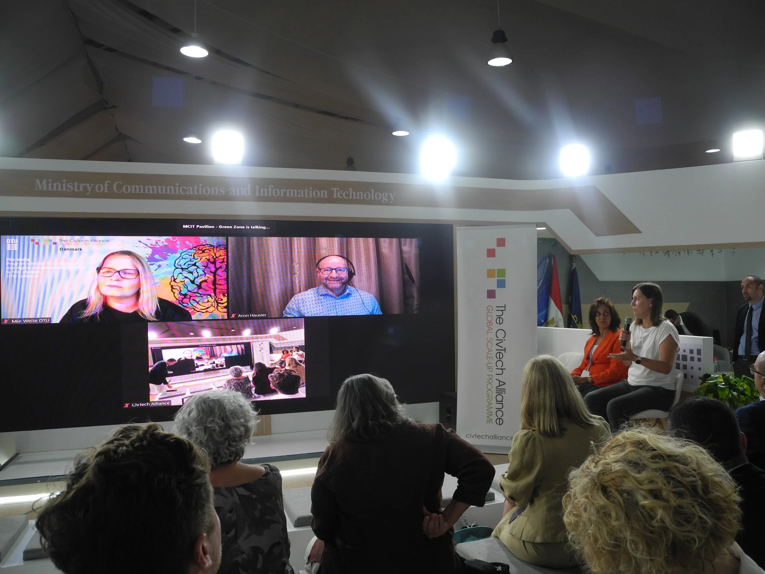 COP27 - GZ - MCIT Mie Aron Noha Kamila panel.JPG